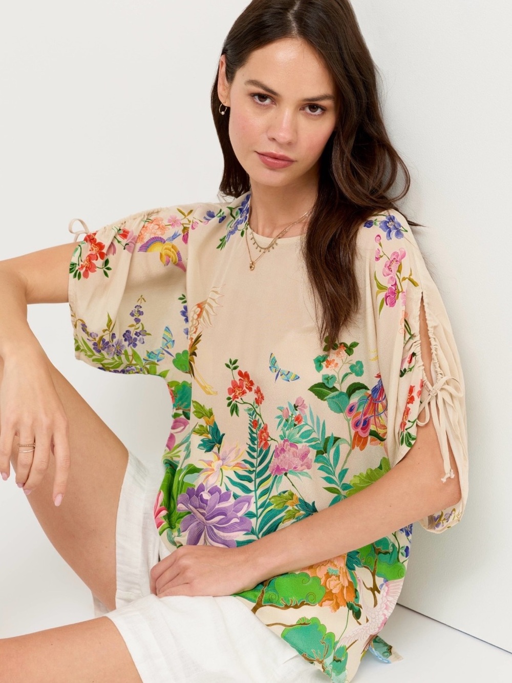 NEW: Johnny Was 100% Silk Blouse